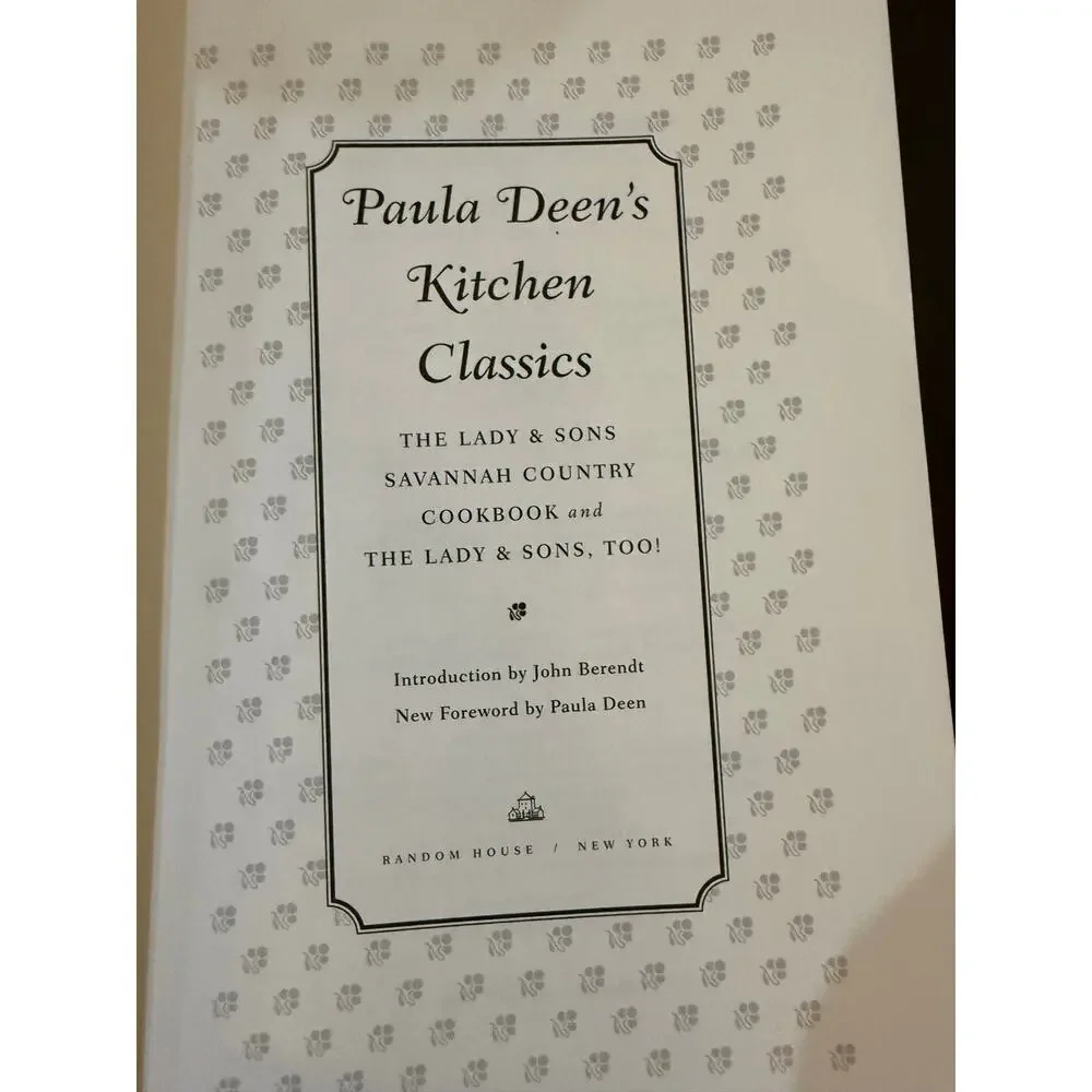 Paula Deen’s Kitchen Classics Hardcover Cookbook Southern Recipes 2005